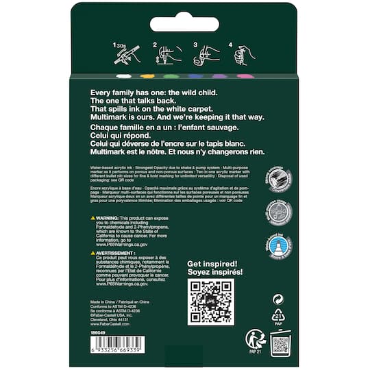 Faber-Castell® Brights Acrylic Paint Marker Set